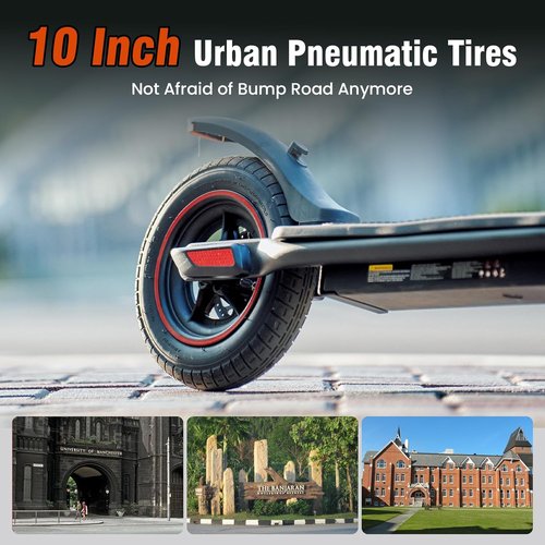 iScooter Electric Scooter - High-Power 500/650W Motor | 18 Miles Range, 22 MPH Top Speed, Foldable Design