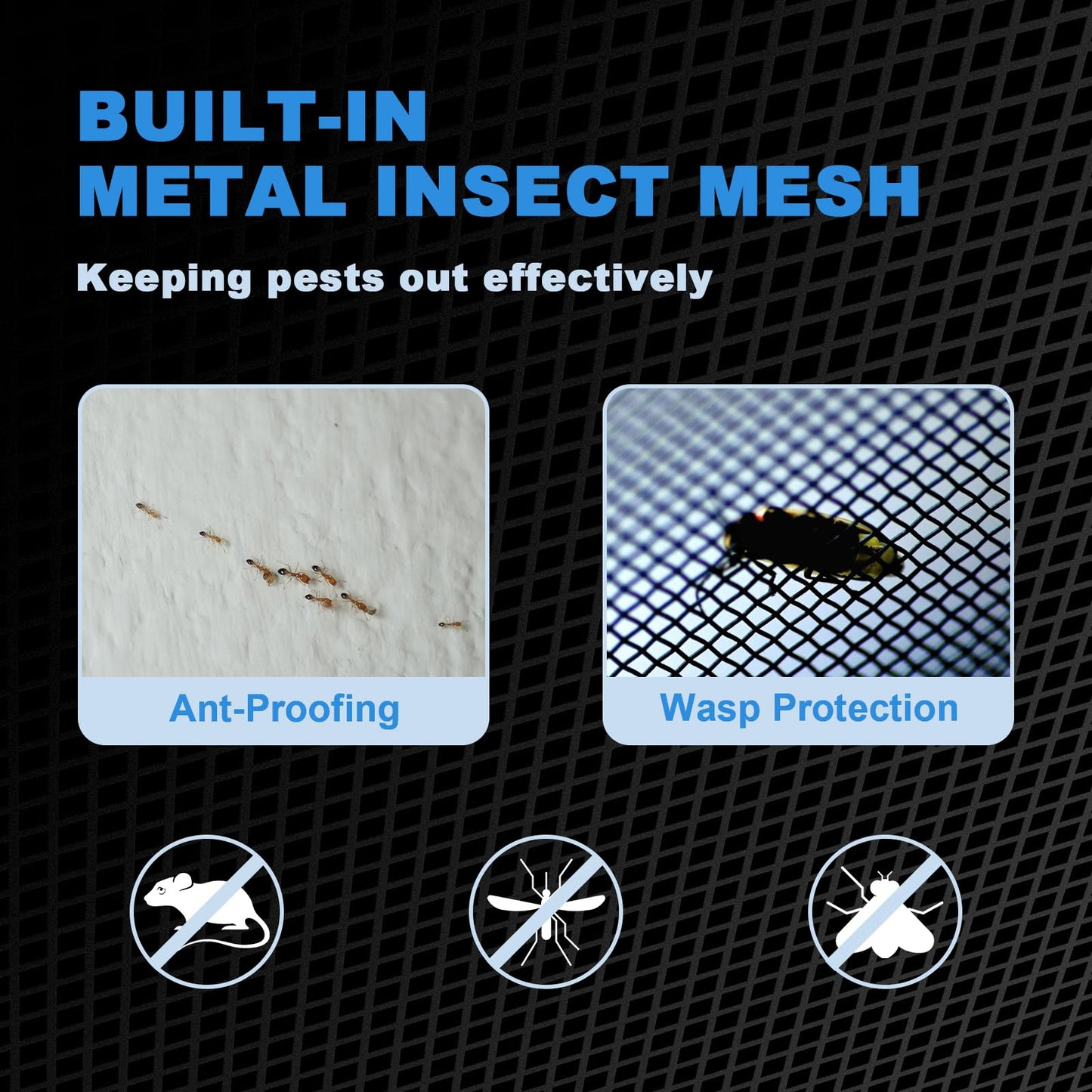 Zepoty 18" x 24" Gable Vent - Premium Aluminum, Sturdy & Stylish Shed Vents with Screen, Effectively Removing Heat- Ideal for Ventilation in Houses [Vent Opening: 16" x 22"]