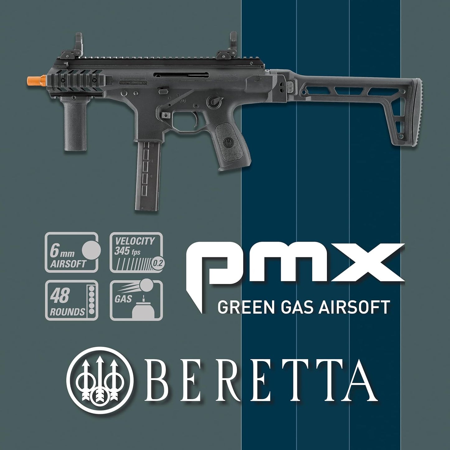 Umarex Beretta PMX GBB Airsoft Rifle - Automatic 6mm BB Gun for Enhanced Performance