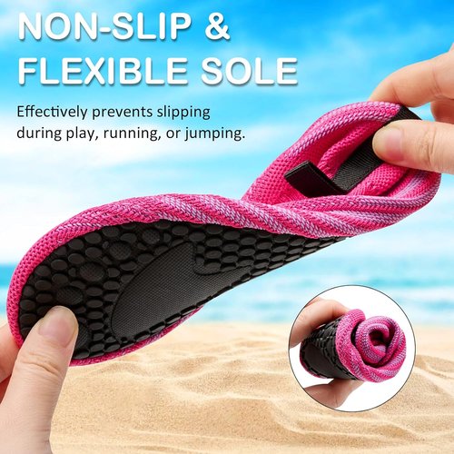ANLUKE Kids Water Shoes - Quick-Dry Aqua Socks for Swimming | Lightweight & Barefoot Design