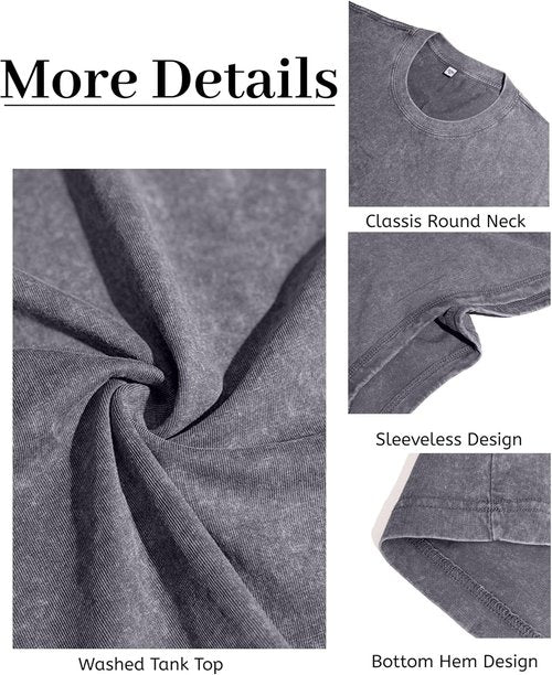CHICGAL Men's Tank Tops - Summer Sleeveless Cotton Muscle Tee Shirts | Loose Fit, Comfortable Style