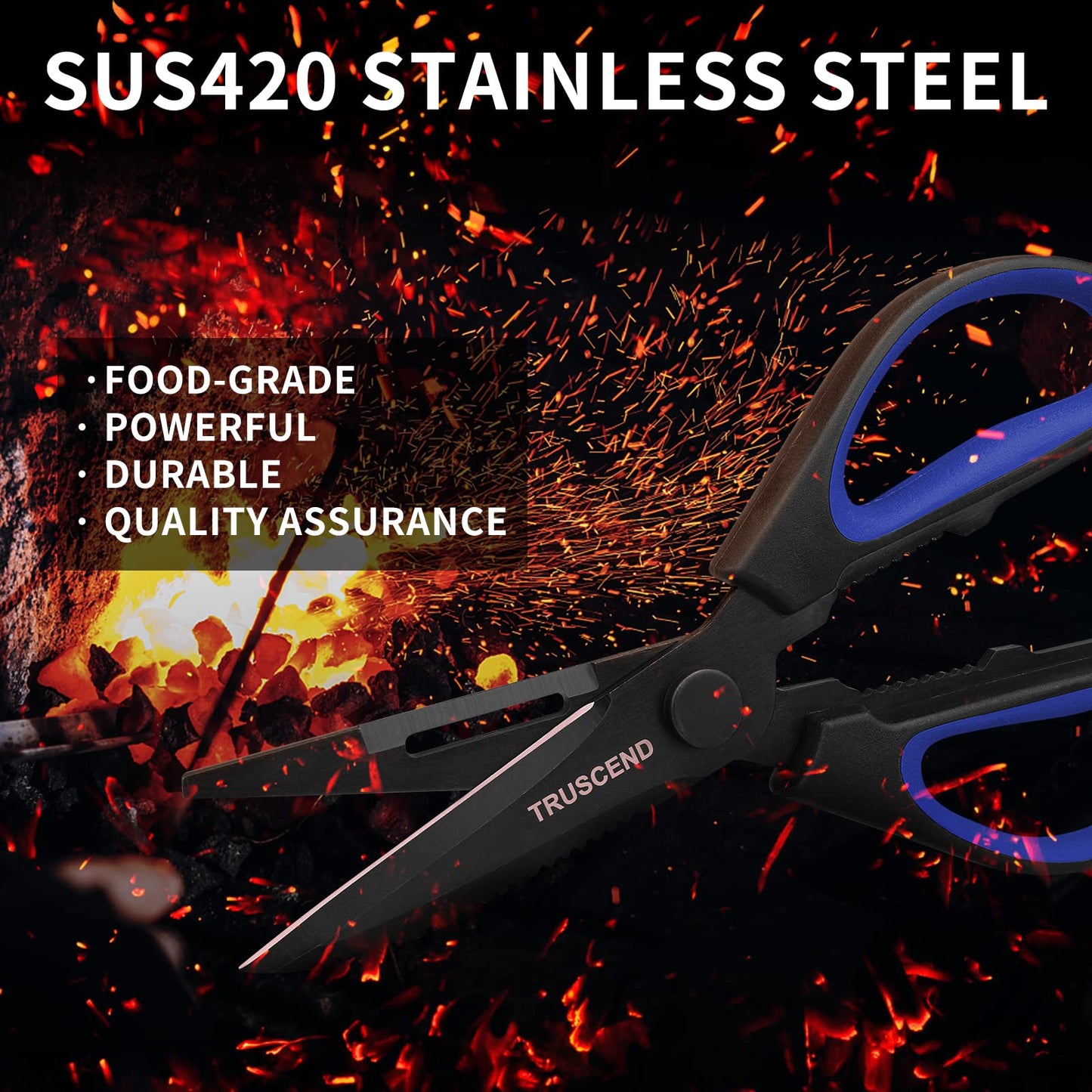 TRUSCEND Multi-Purpose Fishing, Heavy Duty Kitchen for Cutting, 2 Pack Of Hardened SS Provide Superior Rust & Corrosion-Resistance, Multi-Function Fishing Tools