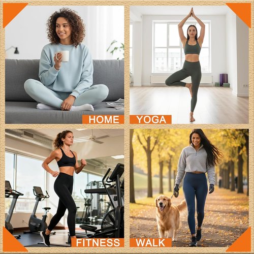 FULLSOFT High Waisted Leggings for Women - Soft Black Yoga Pants | Reg & Plus Size for Workout