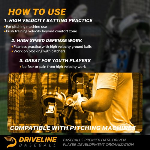 Driveline Baseball | Smash Factor Foam Balls - High Density Hitting Practice (4 oz, 12 Pack)