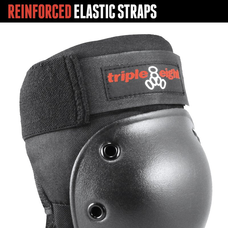 Triple Eight Kneesaver Knee Pads (1-Pair), Black, One Size
