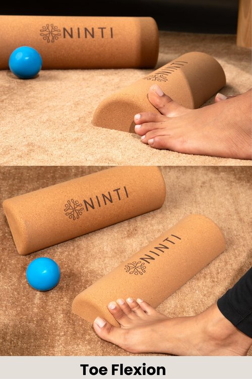 Ninti Balance Board - Premium Cork Balancing Board & Foot Strengthener for Enhanced Foot Function | Unique Design for Balance Stability & Foot Strength | Improve Mobility & Prevent Falls | Balance Trainer | USA Owned