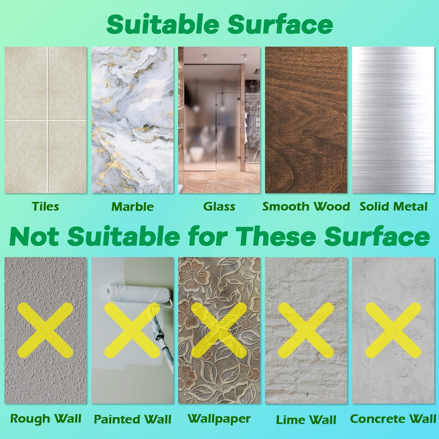 PEYZCNOK Adhesive Hooks, Heavy Duty Utility Hooks 20 lb(Max) Waterproof and Oilproof Removable, Clear Seamless Hooks Reusable Wall Hook for Kitchen Bathroom Bedroom Office - 10 Pack