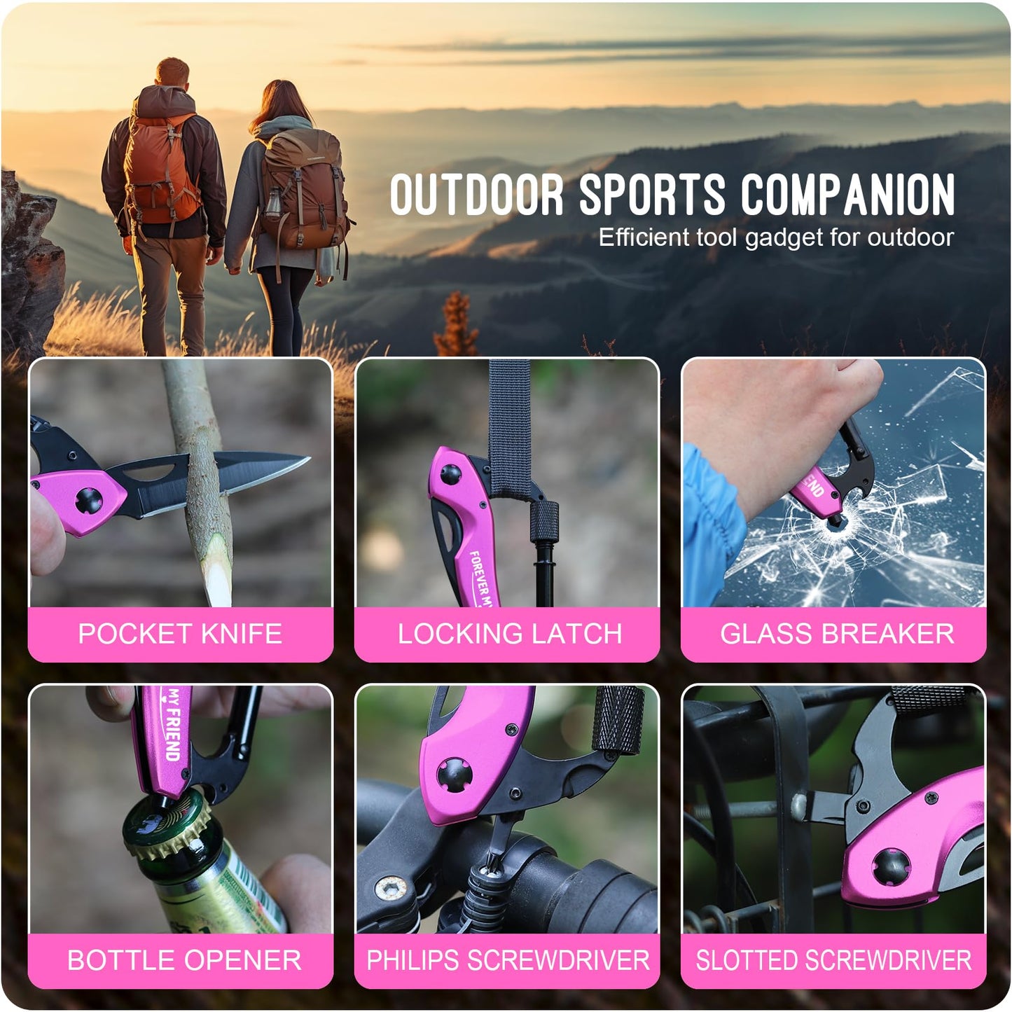 Best Friend Women Gifts, Multitool, Gifts for Best Friend Woman, Christmas Birthday Gift Ideas, FOREVER MY FRIEND Gift