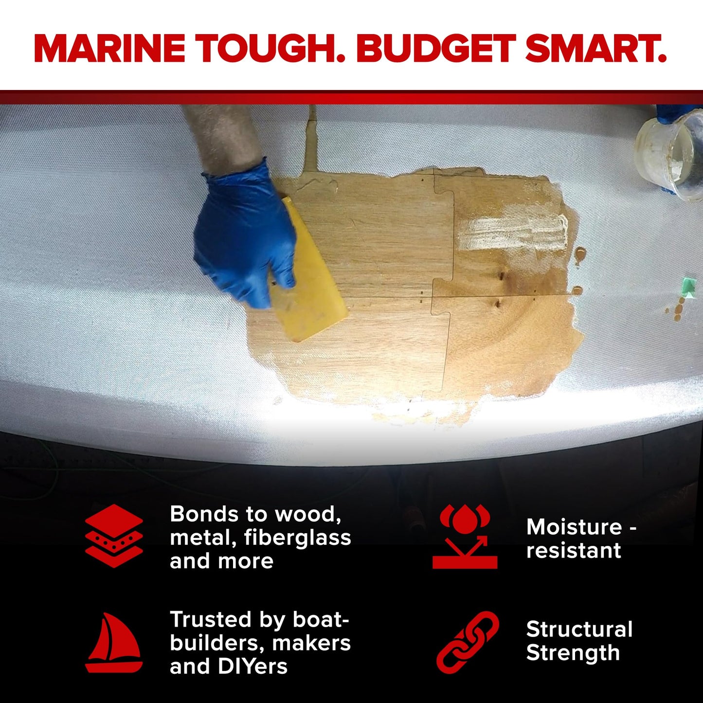 MAS Epoxies 5:1 Traditional Marine Epoxy Resin Kit (38.4 Oz, Slow)