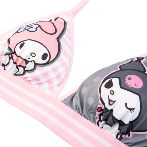 Sports Bra & Boy Short Underwear Sets with Kuromi, Melodi, Keroppi & more in XXXS-XL