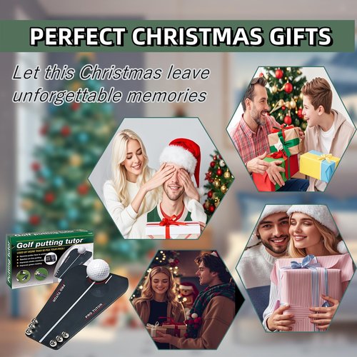 Golf Putting Tutor, Putting Mirror Training Aid for Golf, Puttout Circuit Trainer Groove, Putt Out Train Align Eyes Practice, Putter face, Alignment Starting Line Impact Stroke Path Motion