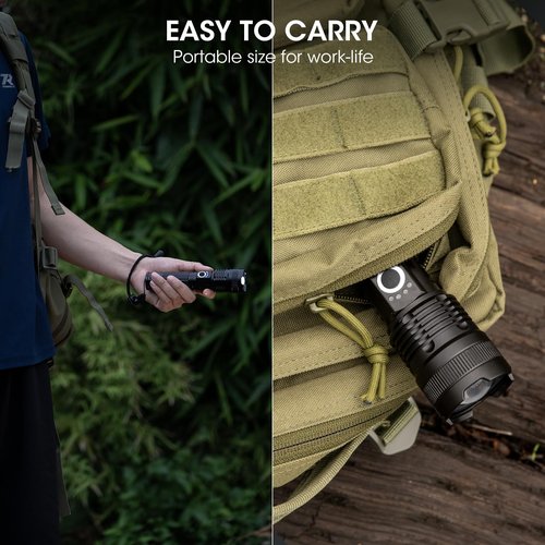 Kmivo Flashlights Rechargeable LED High Lumens - 4 Pack 90,000LM Super Bright Flashlight, Adjustable Powerful Flash Light with 5 Modes, Waterproof Handheld Flashlight for Home, Camping