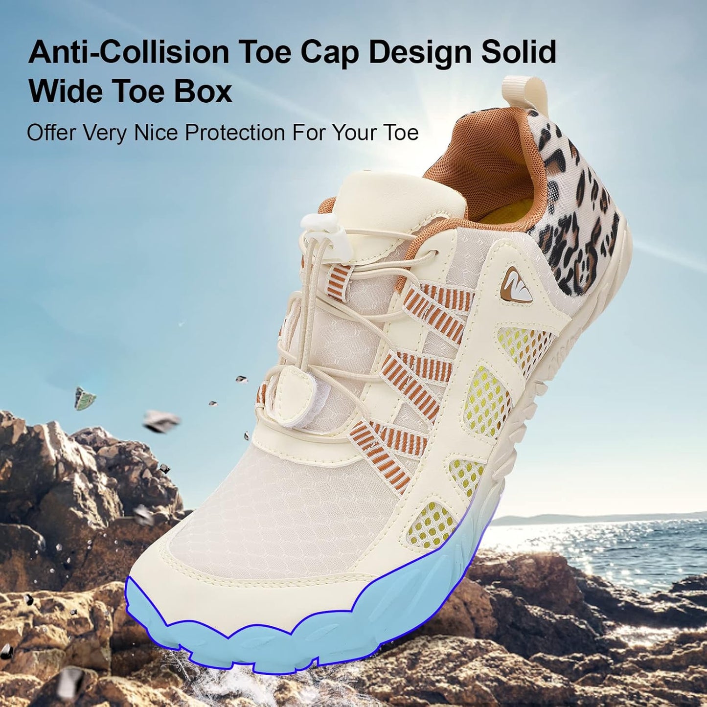 XIHALOOK Quick Dry Athletic Water Shoes - Unisex Barefoot Design for Beach, Hiking & Kayaking