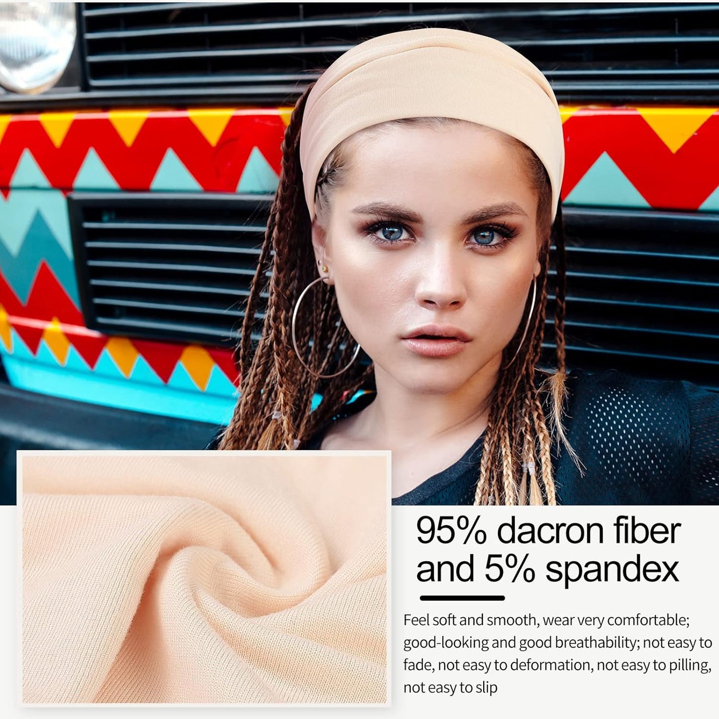 Panleding Stretchy Headbands for Women - Soft Twist Knotted Design | 12 Pcs for Yoga & Daily Wear