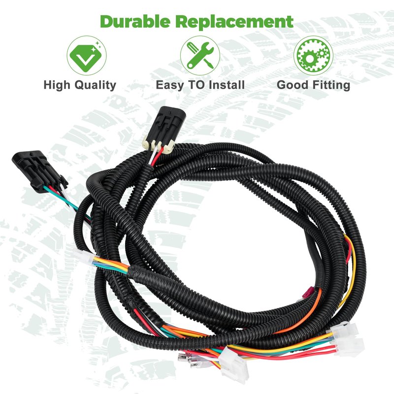 10L0L Golf Cart Complete Main Wiring Harness with Port, Control Wire Compatible with 2010-2022 EZGO TXT48, Complete Forward Reverse On Dash Main Wiring Harness 625805