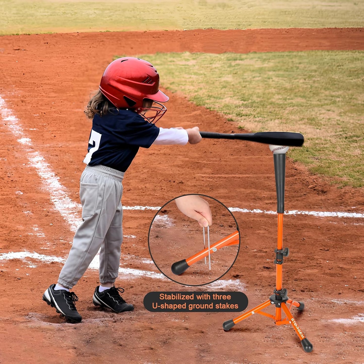 Storgem Baseball Tee - Adjustable Batting Tee for Kids | Perfect for T-Ball Training