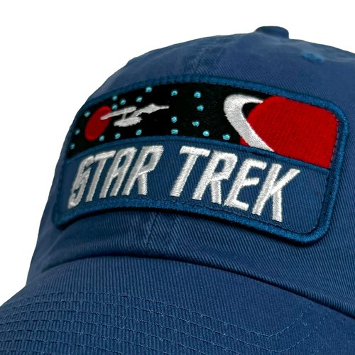Popfunk Star Trek Enterprise Planet Patch Dad Hat - The U18 Adjustable Relaxed-Fit Cap - Unisex for Men and Women