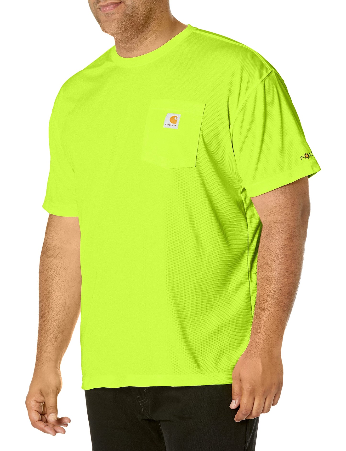 Carhartt Men's Force Relaxed Color Enhanced T-Shirt, Brite Lime, X-Large