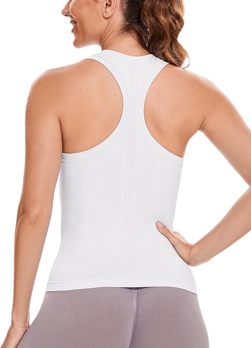 MathCat Workout Tank Tops - Sleeveless Seamless Racerback Athletic Yoga Shirts for Women | XS-L Sizes