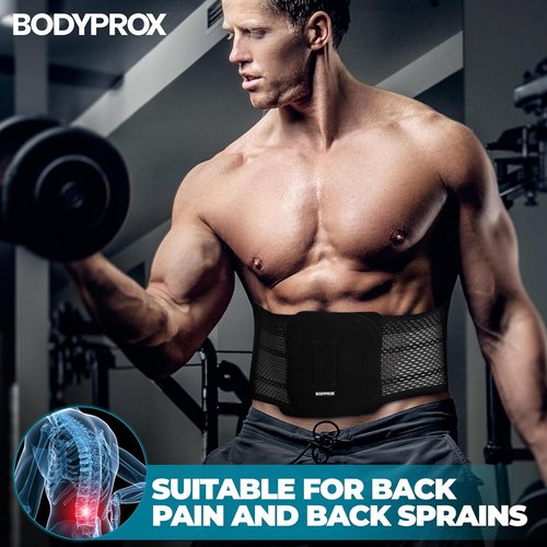 Bodyprox Back Support Brace - Breathable Design for Men & Women | Adjustable Fit for Comfort