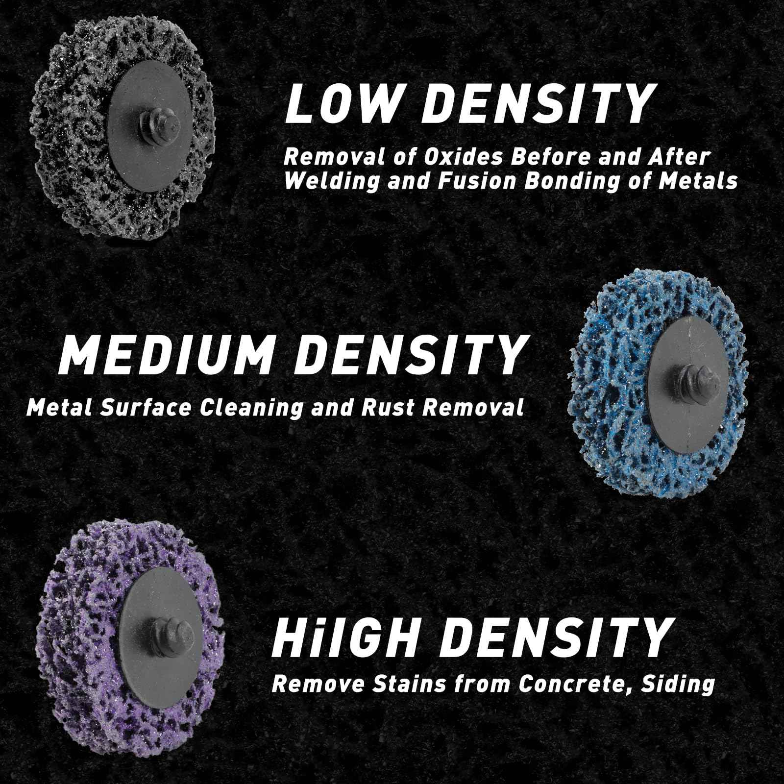 33 Pcs Diamond Sanding Discs Set, 2" Quick Change Easy Strip Wheels for Drill Die Grinder Accessories, Paint Remover Tool for Rust, Oxidation, Paint Removal with 1/4" Roll Lock Holder, Mix Color