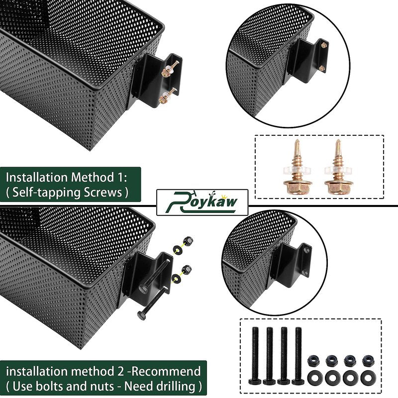 Roykaw Drive / G29 Golf Cart Front Basket Dash Storage/Tray Organizer Compatible with Yamaha 2007-2016 Gas and Electric Models - One Piece Solid Design
