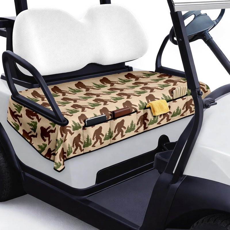 rywyyebsi Golf Cart Seat Covers with Front Pockets Golf Cart Seat Towel Blanket for Men Women Keeps Seat Comfortable and Clean 51"x 31" Golf Cart Accessories for 2-Person Seats Decorations