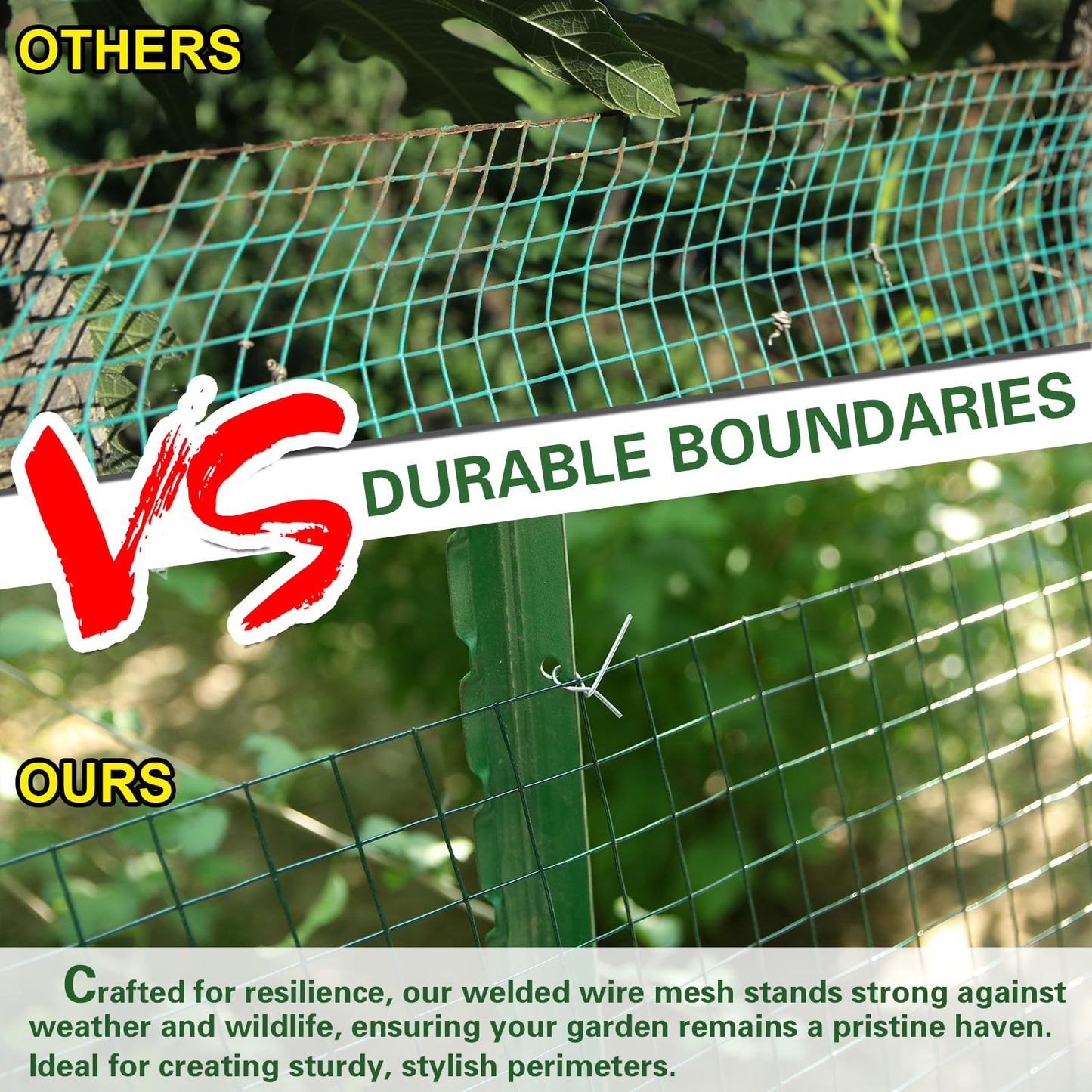 Wirewonders Hardware Cloth 1/2inx 36in x 100ft Chicken Wire, Green Garden Fence, PVC Coated Metal Welded Wire Mesh for Preventing Snakes, Raccoons, Foxes, Poultry Netting