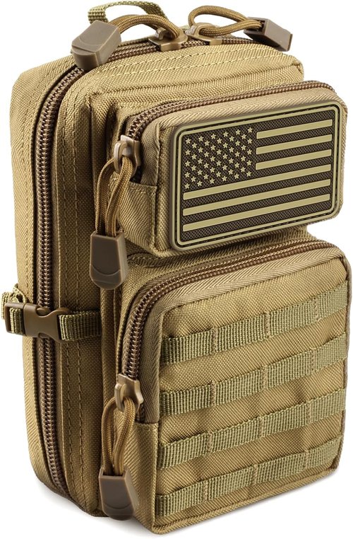 LIVANS Tactical Molle Utility Pouch - EDC Tool Holder with Mini Design for Medical Gear | Compact Waist Pack