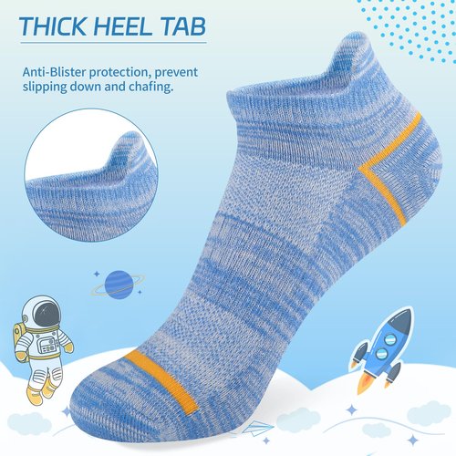 Comfoex 10 Pairs Boys Socks Kids Ankle Sport Cotton Socks For Kids 4-7 7-10 Years Olds