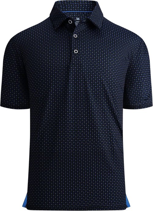 Damipow Golf Shirts for Men - Premium Dry Fit Performance Polo | Short Sleeve Collared Design