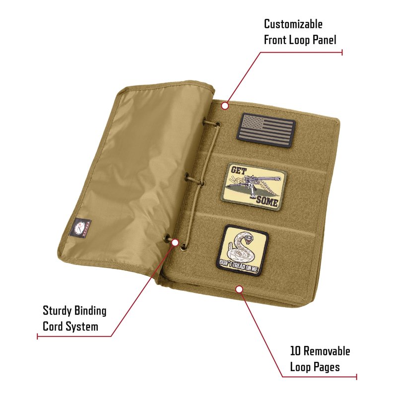 Rothco Hook & Loop Patch Book - Organize Your Collection of Patches with Ease - 8 1/2 x 11 3/6