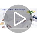 5-Row Trading Card Storage Box with Dividers - Holds 3060 Cards