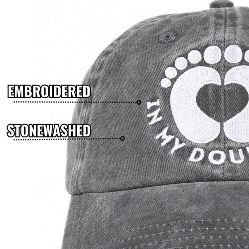InnoBeta Doula Gifts, Thank You Gifts for Doula Embroidered Cap, Adjustable Hat Gifts Accessory for Birthday & Christmas Grey