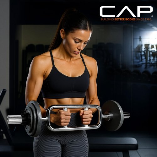 CAP Barbell 34'' Olympic Triceps Bar, Chrome (OBIS-34S)