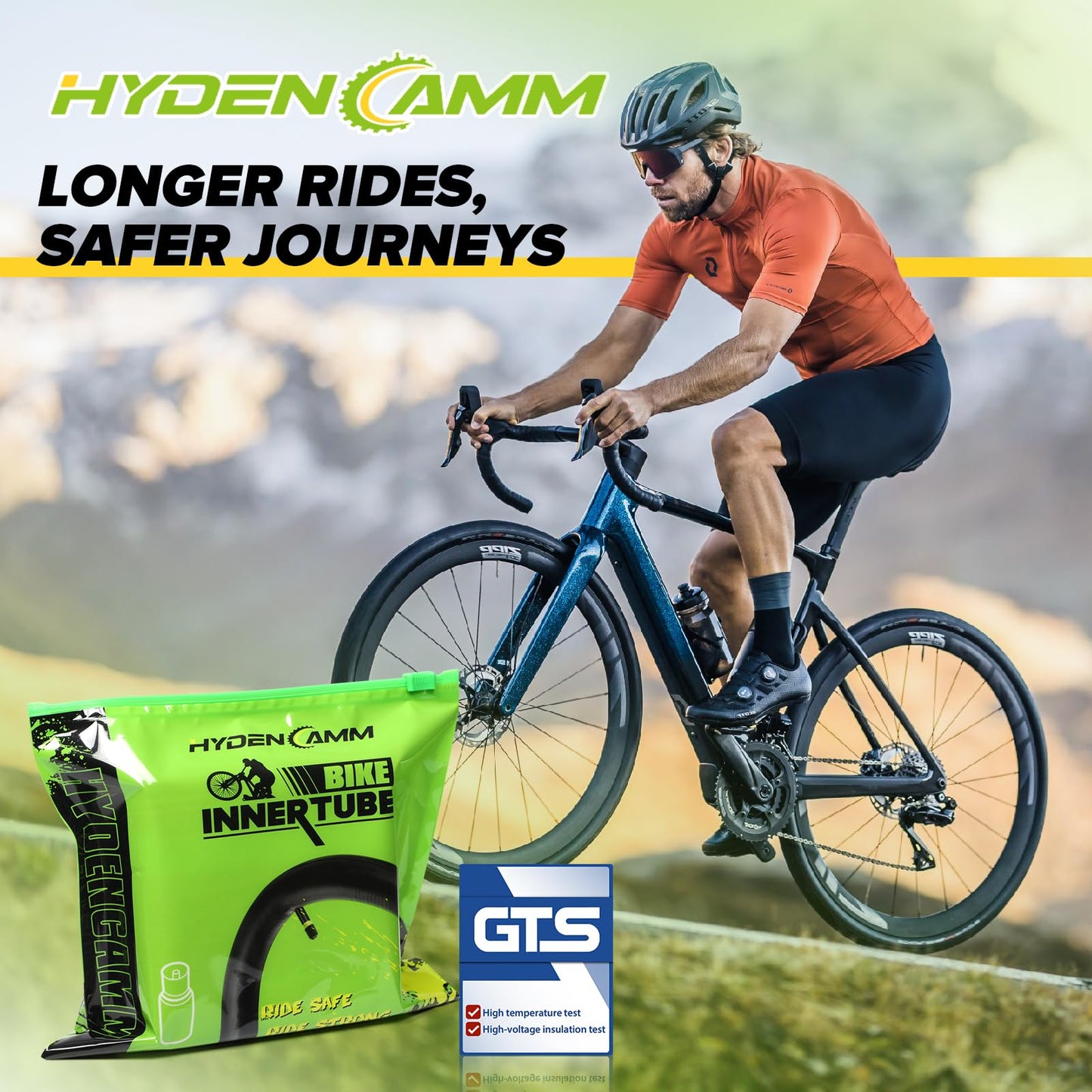2 Pack 16" Kids Bike Inner Tubes Fit 1.75/1.95/2.125 with 32mm Schrader Valve, 16'' x 1.75/2.125 Tyre Tube with 2PCS Levers, 16'' Bike Tube Compatible with Kids/Road Bikes by Hydencamm (2 of One Size)
