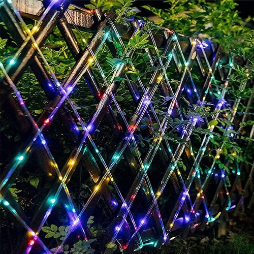 JMEXSUSS Trampoline Lights - 200 LED Solar String Lights, 66ft Waterproof, 8 Modes for Outdoor Fun