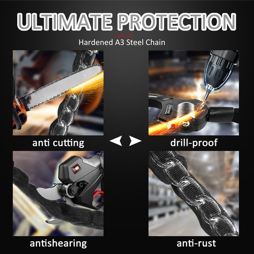 Scooter Locks Anti Theft,Bike Chain Lock,Best Electric Scooter Lock for Segway,Ninebot,Xiaomi, Razor and Bicycle Lock Cable Accessories