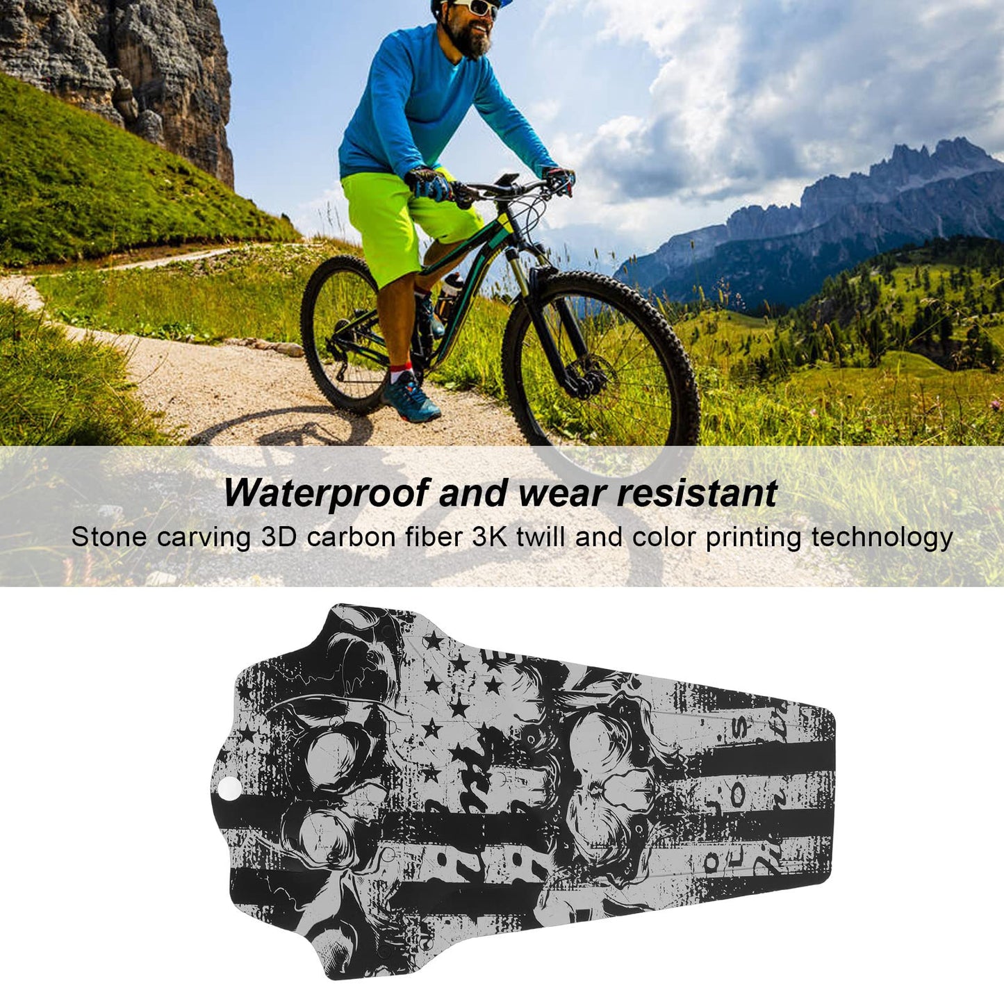 Mountain Bike fenders, Universal Lightweight Protection mudguards Front Rear for Commuting Trail Riding Downhill Wet Weather Folding Bikes