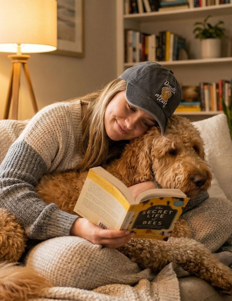 InnoBeta Goldendoodle Gifts for Women, Goldendoodle Dog Mom Gifts, Dog Lovers Gifts, Adjustable Vintage Baseball Cap Washed Cotton Embroidered Hat, Goldendoodle Mom