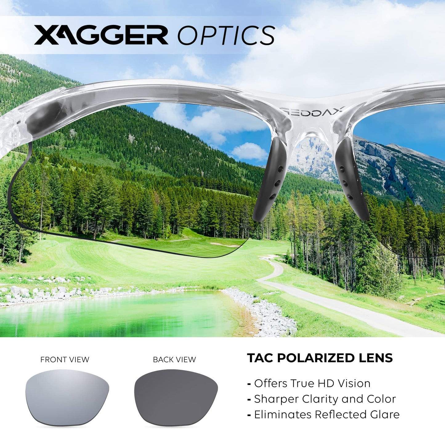 Xagger Kids Youth Polarized Sports Sunglasses for Boys Girls Baseball Softball Glasses TR90 Frame