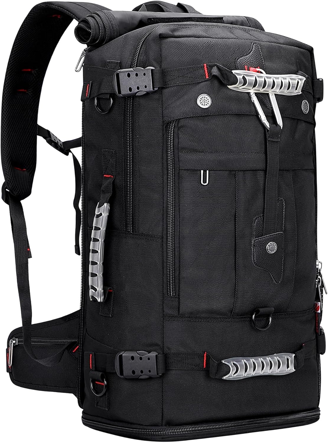 WITZMAN Travel Backpack - Convertible Duffle Luggage Bag for 17-Inch Laptop - Black
