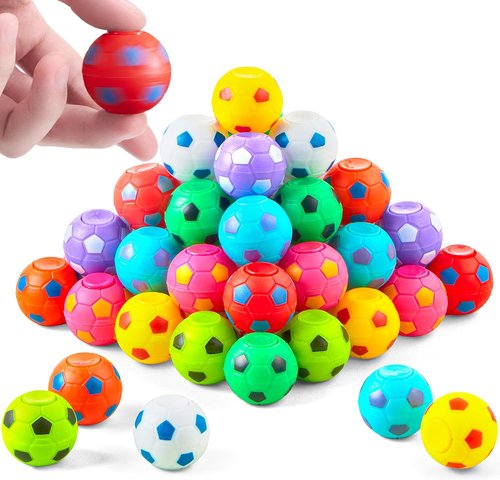 JOYIN 36-Pack Soccer Fidget Spinners - Fun Party Favors & Stress Relief Toys for Kids