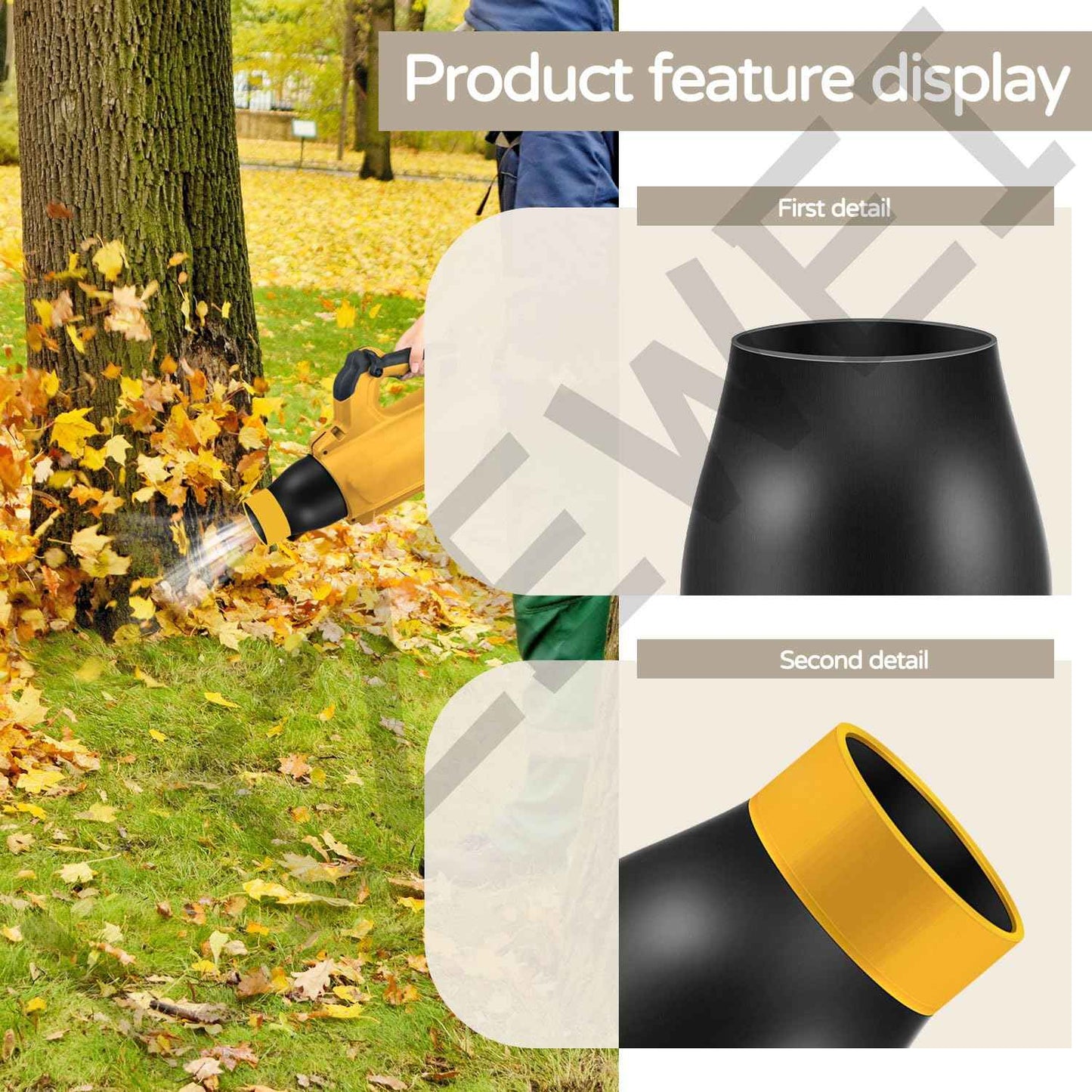 Car Drying Nozzle for DEWALT 20V MAX XR Leaf Blower DCBL722B DCBL722P1, 8" Long (Easy Installation)