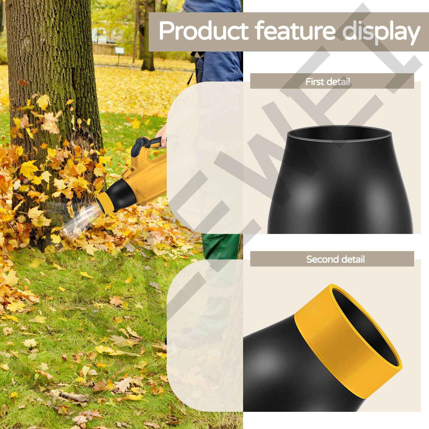 Car Drying Nozzle for DEWALT 20V MAX XR Leaf Blower DCBL722B DCBL722P1, 8" Long (Easy Installation)