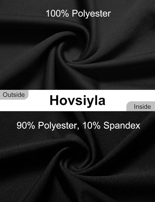 HovSiyla Men's 2-in-1 Running Shorts - Quick Dry Athletic Gym Workout with Zipper Pocket | Lightweight 3 Pack