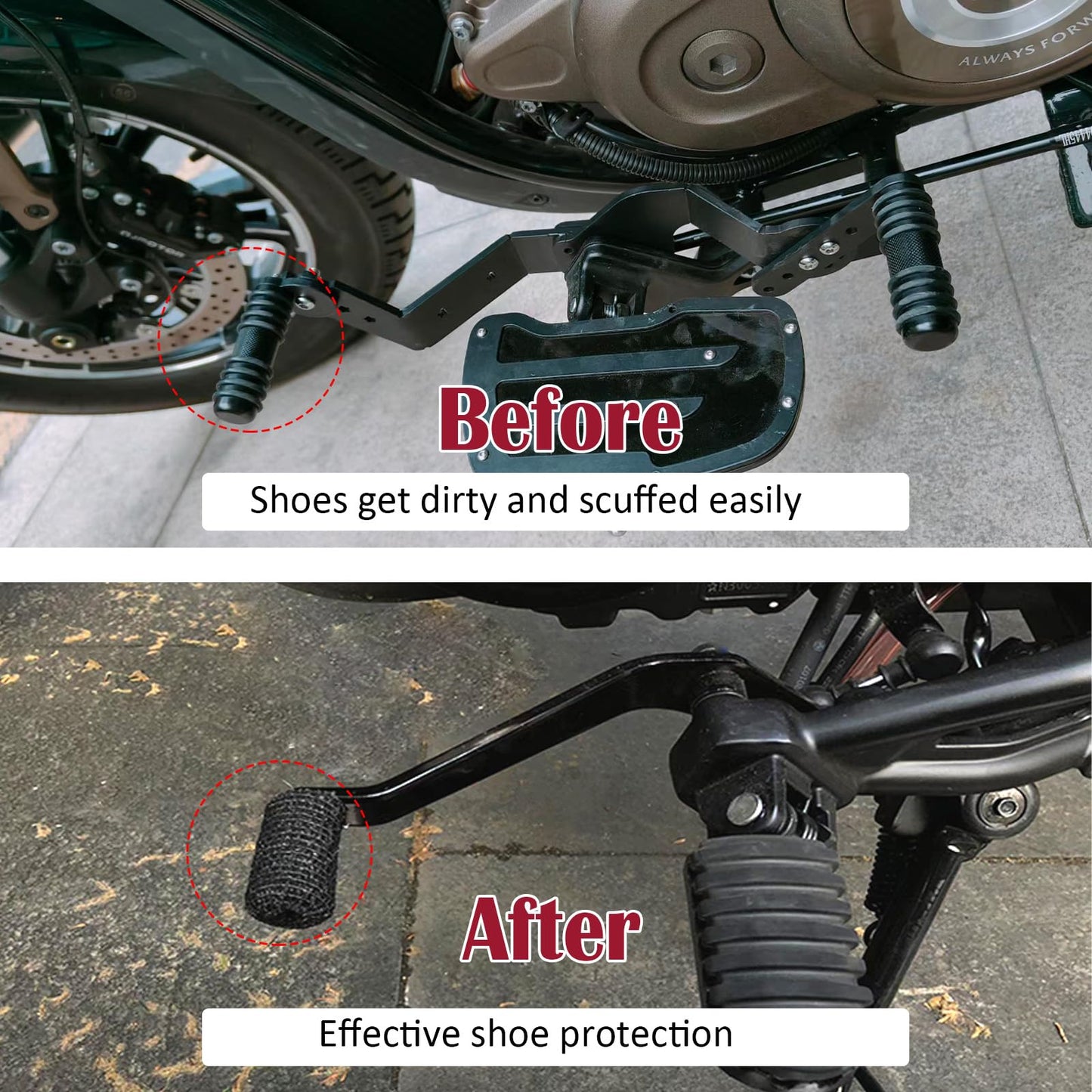 Fizzest Motorcycle Shifter Shoe Protector,Motorcycle Gear Shift Cover Guard,Contains 8 Rolls