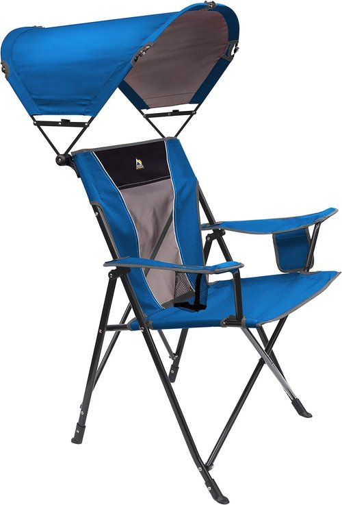 GCI Outdoor SunShade Comfort Pro - Portable Camping Chair with UV Protection | Lightweight Design