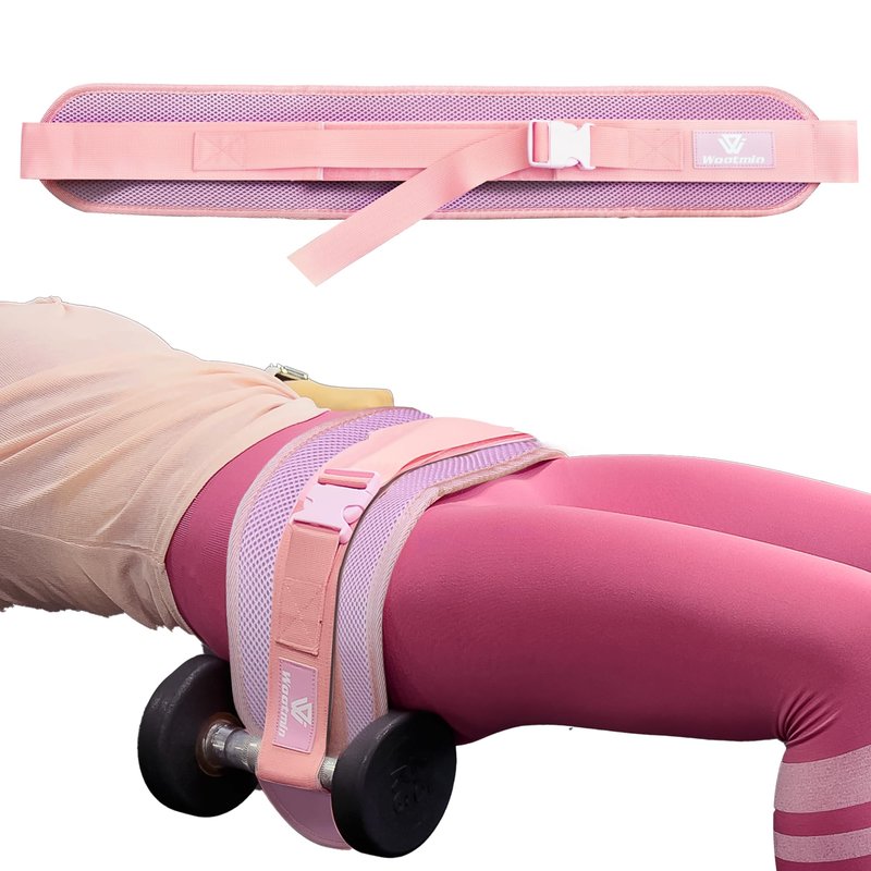 WOOTMIN Hip Thrust Belt,Thickened Slip-Resistant Padding, Glute Bridge Weight Belt for Home and Gym,Comfortable Glute Workout Equipment for Women, Hip Thrust Band, Strengthen Glutes & Hamstrings, Heavy Duty, Comfortable Slip Resistant
