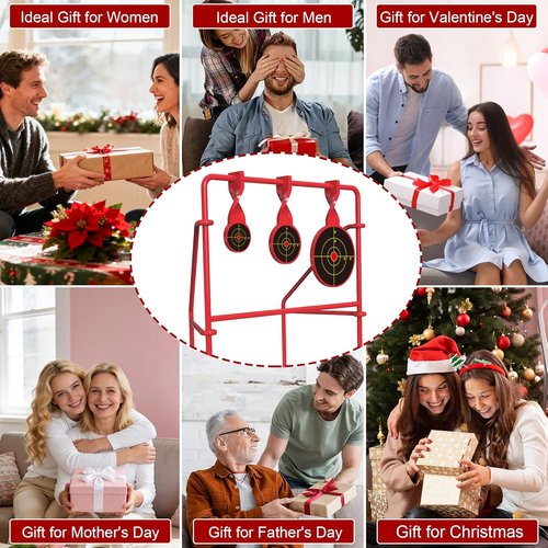 BB Gun Targets - 15-Pack Portable Spinning Targets for Outdoor Shooting | Ideal Birthday Gift for Kids